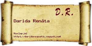 Darida Renáta névjegykártya
